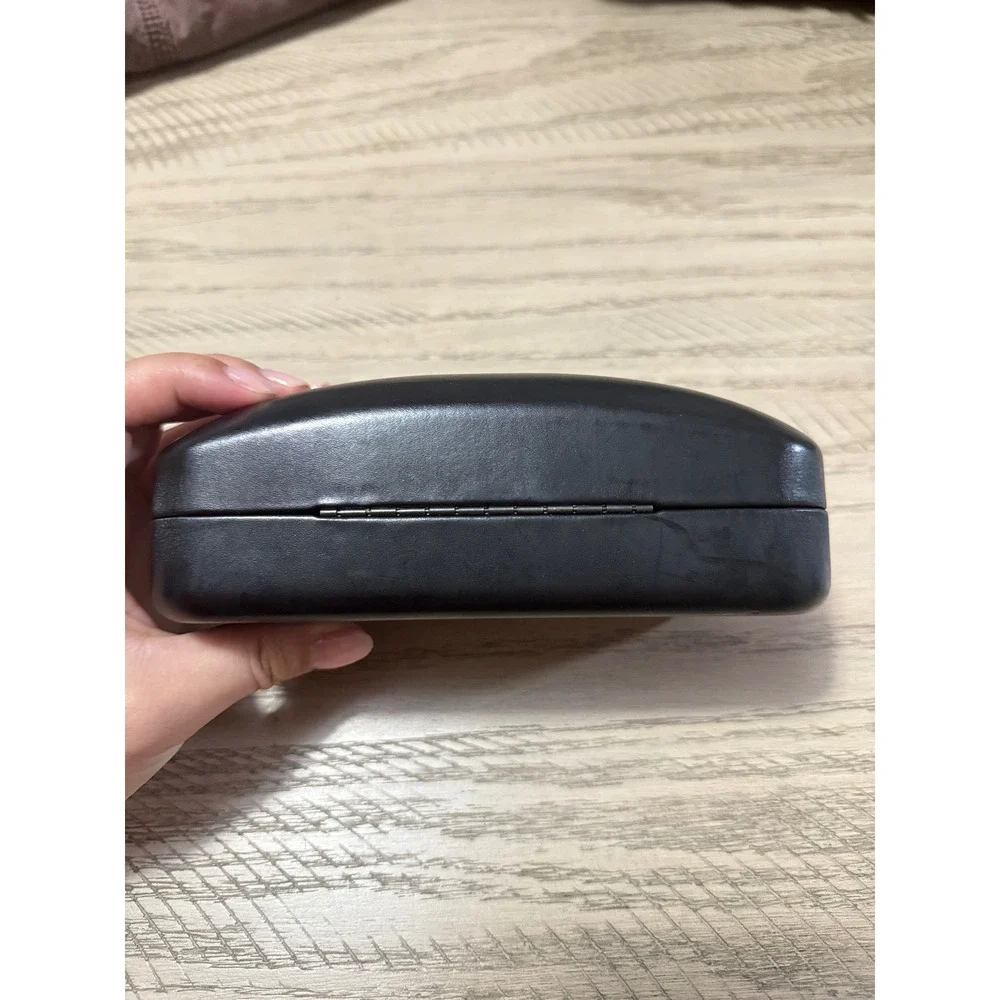 Coach New York Black Hard Shell Sunglasses Eyeglasses Case Embossed Logo